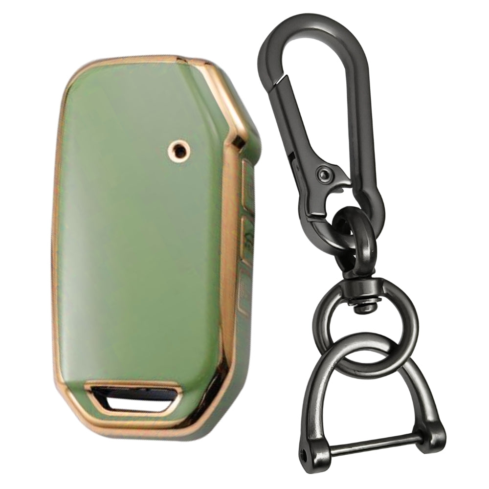 Kia Gold Line TPU Key Cover with Keychain