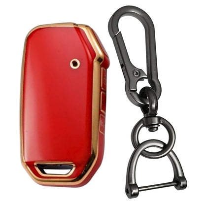 Kia Gold Line TPU Key Cover with Keychain