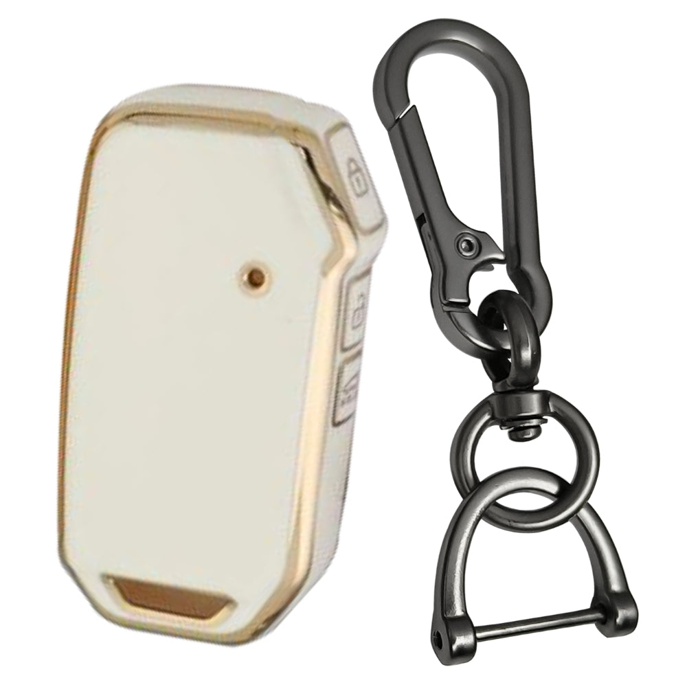 Kia Gold Line TPU Key Cover with Keychain