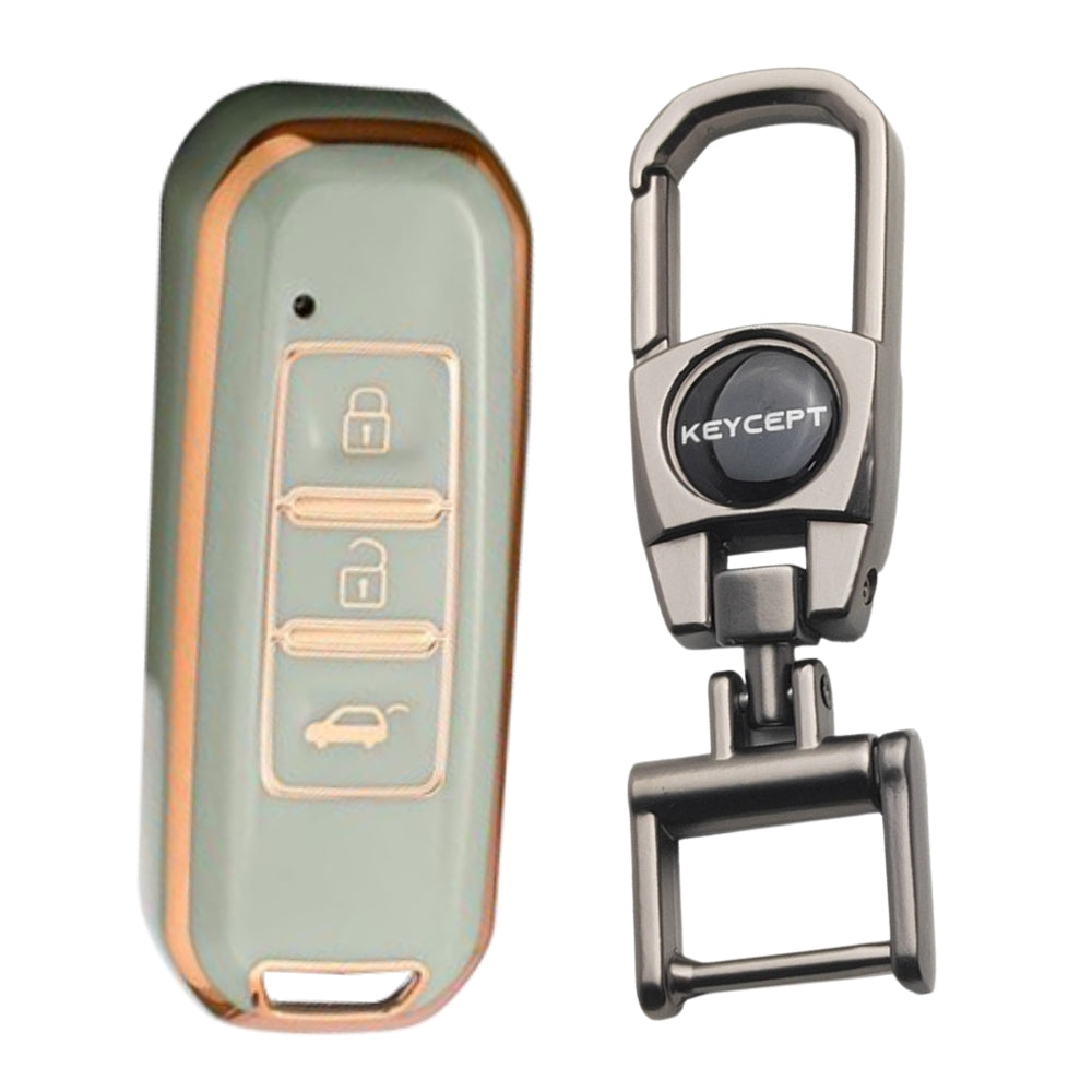 MG Gold Line TPU Key Cover with Keychain