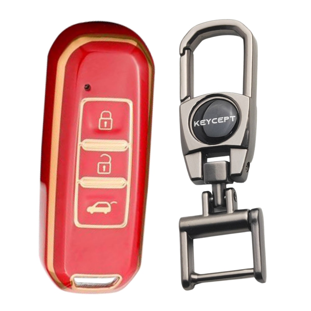 MG Gold Line TPU Key Cover with Keychain