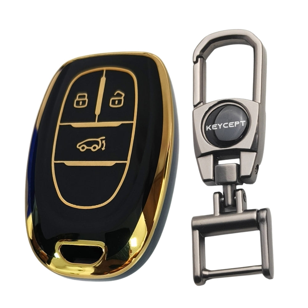 MG Gold Line TPU Key Cover with Keychain