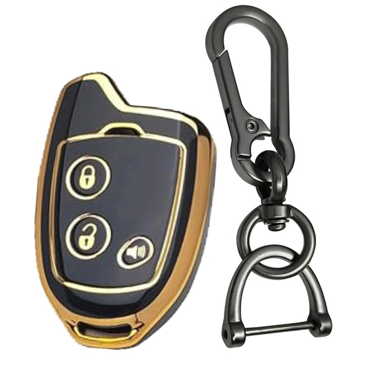 Suzuki Gold Line TPU Key Cover with Keychain