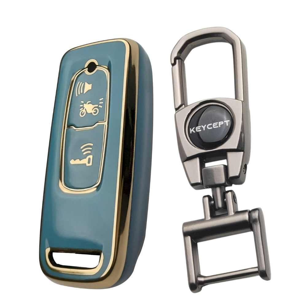 Honda Gold Line TPU Key Cover with Keychain (Type 2)