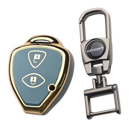 Toyota Gold Line TPU Key Cover with Keychain (Type 2)