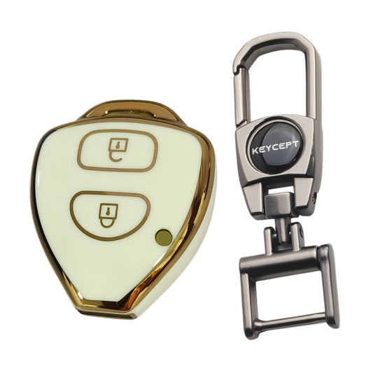 Toyota Gold Line TPU Key Cover with Keychain (Type 2)