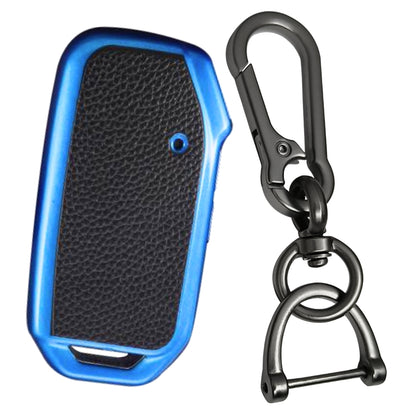 Kia TPU Leather Key Cover with Keychain. (Type 2)