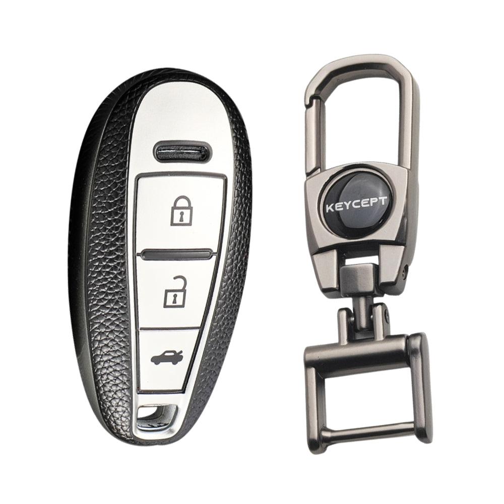 TPU Leather Key Cover Compatible with Suzuki Baleno | Ciaz | Vitara ...