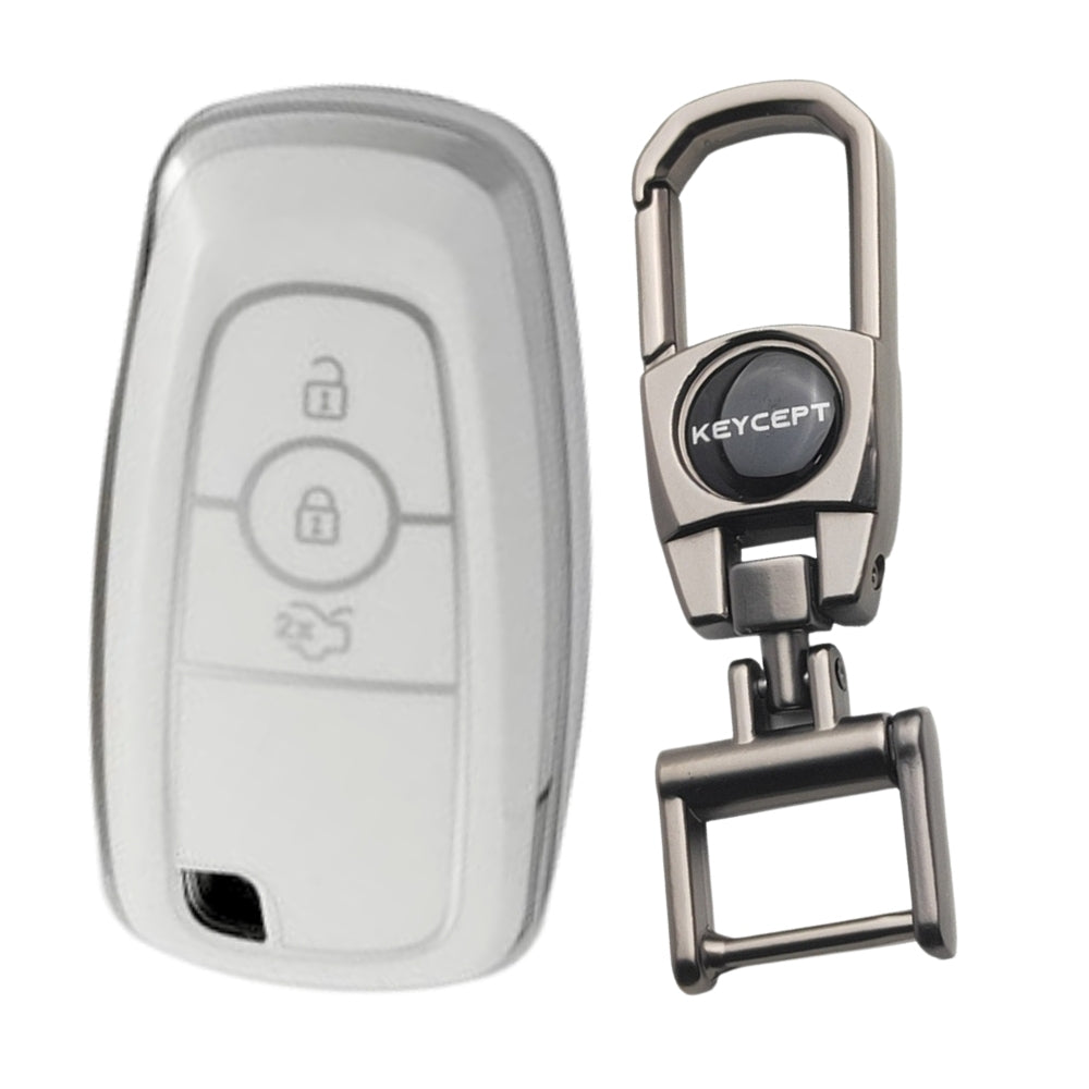 Ford Silver Line TPU Cover with Keychain