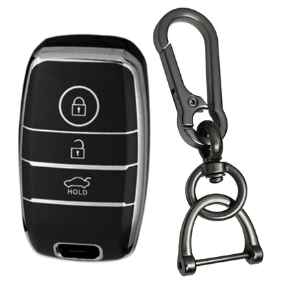 Kia Silver Line TPU Key Covery with Keychain