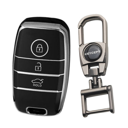 Kia Silver Line TPU Key Covery with Keychain