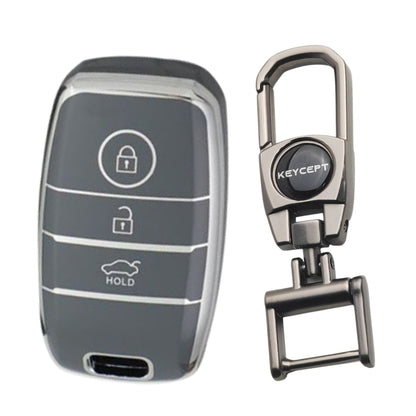 Kia Silver Line TPU Key Covery with Keychain