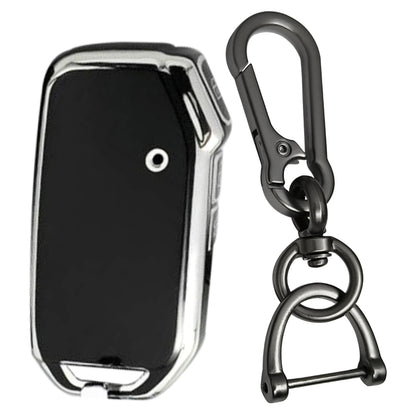 Kia Silver Line TPU Key Cover with Keychain