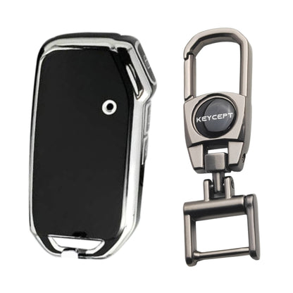 Kia Silver Line TPU Key Cover with Keychain