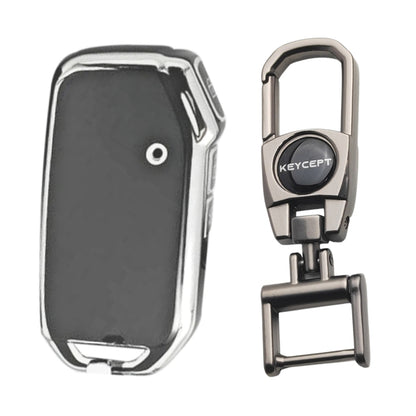 Kia Silver Line TPU Key Cover with Keychain