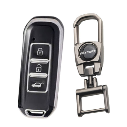 MG Silver Line TPU Key Cover with Keychain