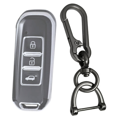 MG Silver Line TPU Key Cover with Keychain