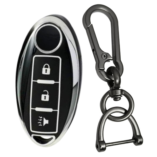 Nissan Silver Line TPU Key Cover with Keychain