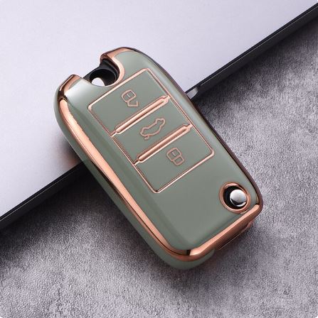 mg hector 3 button smart key cover case accessories green