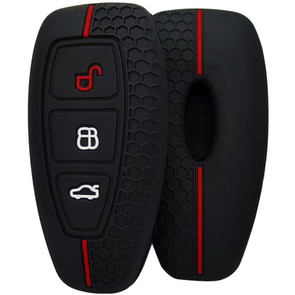 Ford ecosport 3 button smart silicone key cover case black