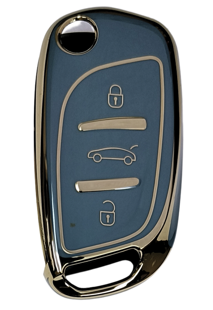 b11 ds remote flip tpu blue gold key case accessories