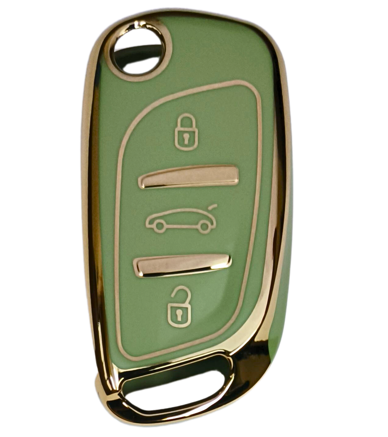 universal b11 ds remote flip tpu green gold key case 