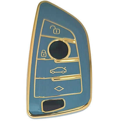 bmw x-series m-series 3-series 4b smart tpu blue gold key case