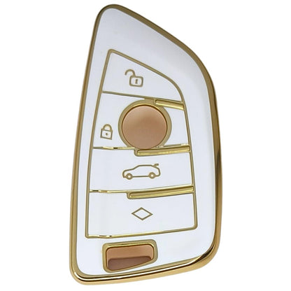 bmw x-series m-series 3-series 4b smart tpu white gold key cover