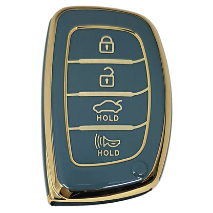 hyundai elantra smart 4 button tpu blue key cover case 
