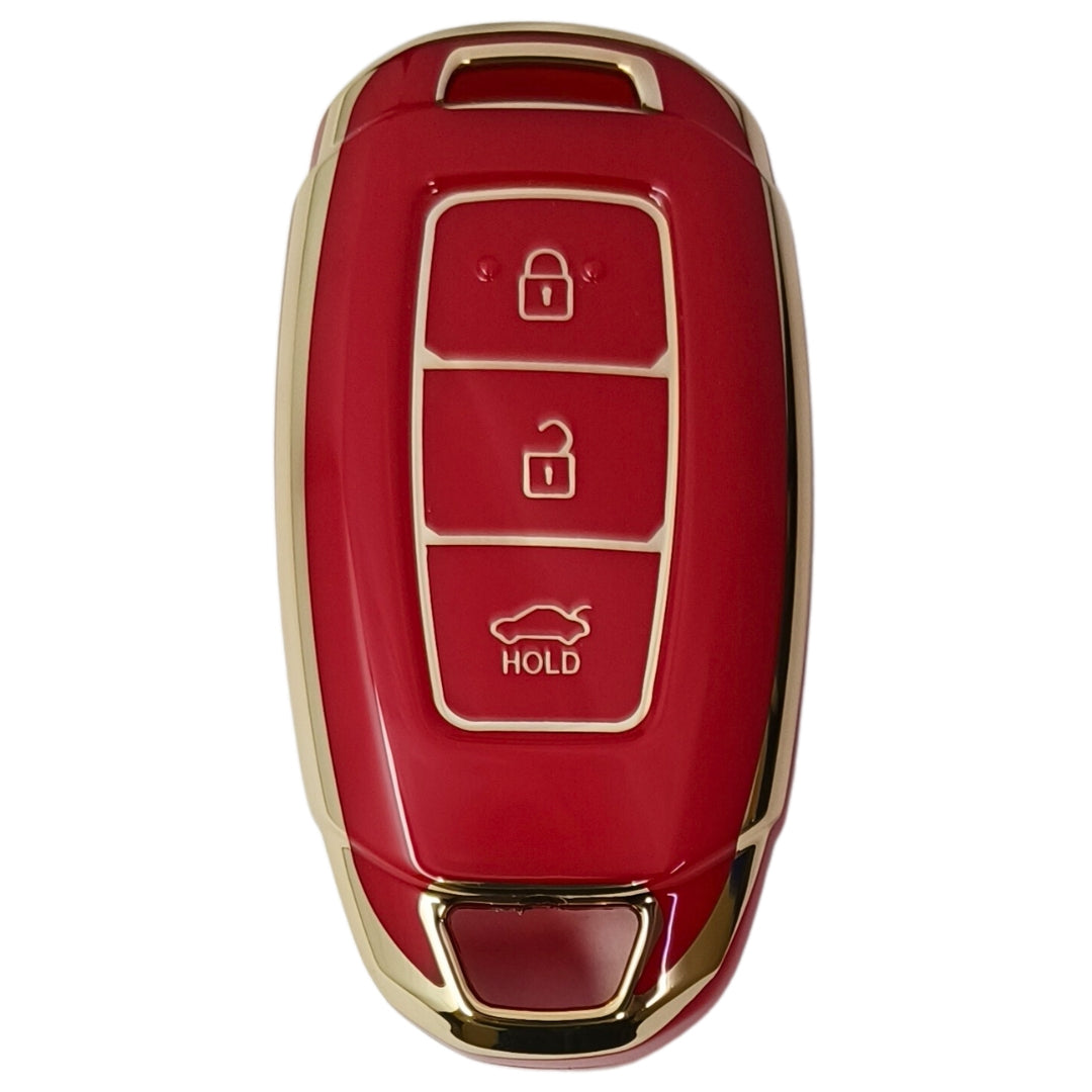 hyundai verna 3b smart tpu red gold key accessories
