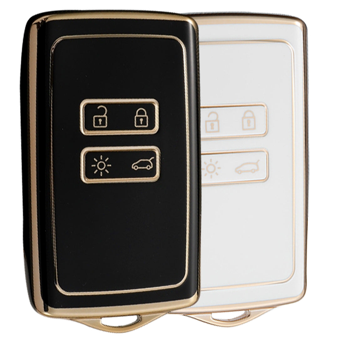 renault triber kiger 4b smart tpu black and white key cover case