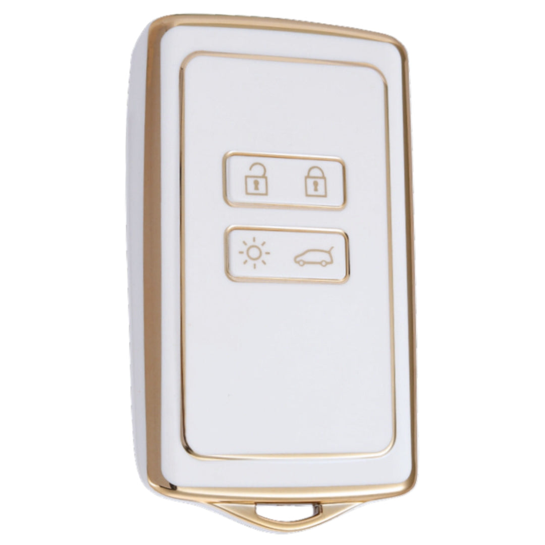 renault triber kiger 4b tpu white gold key cover accessories