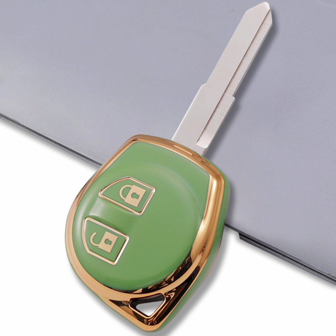 suzuki swift ertiga celerio wagonr brezza 2b remote tpu green gold key cover case 