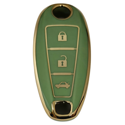 suzuki scross baleno swift urban cruiser 3 button smart tpu green gold key accessories