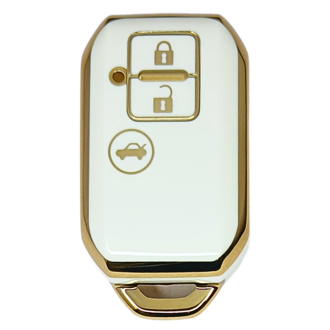 suzuki dzire ertiga swift baleno 3 button smart tpu key cover white key accessories