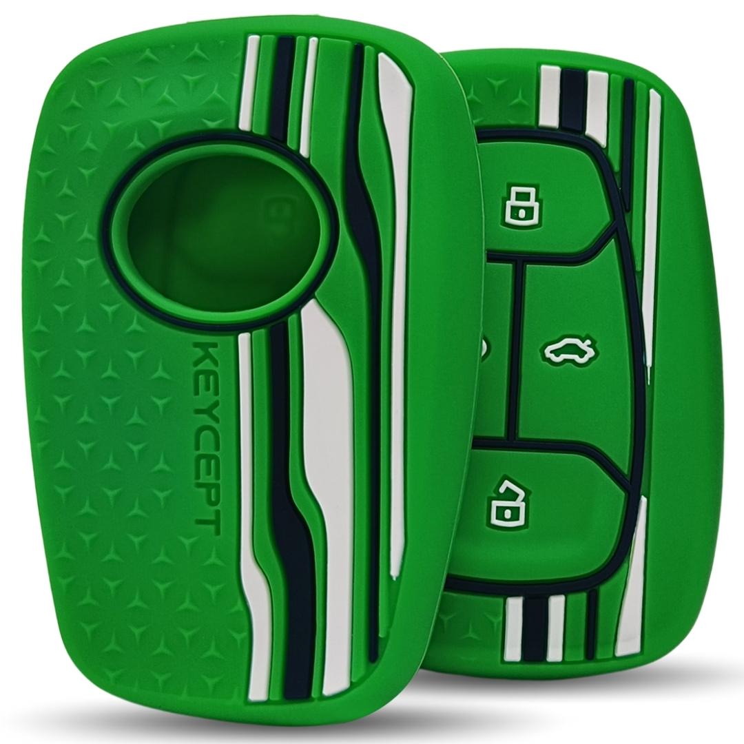 tristar tata nexon silicone key cover case accessories green