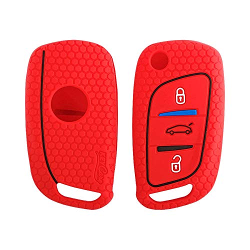 universal flip key silicone red