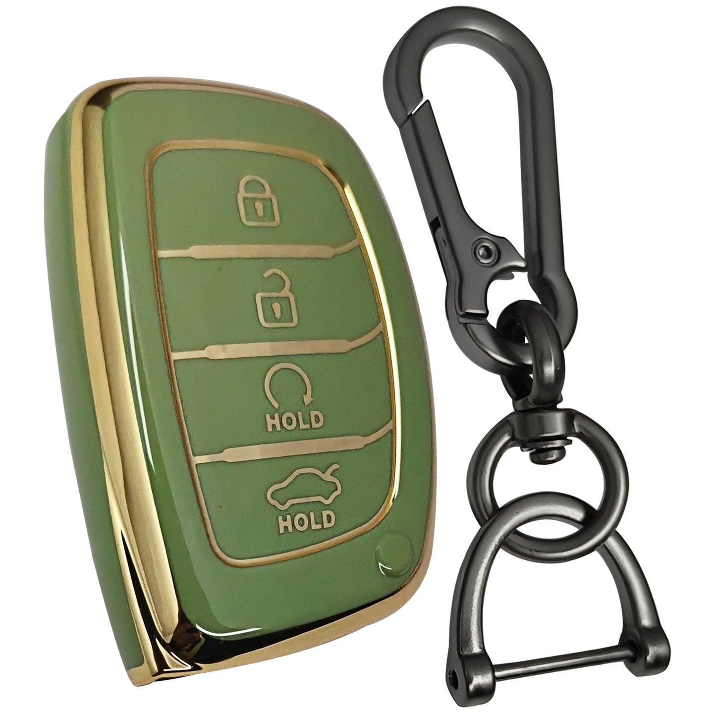 alcazar creta 4b smart tpu green key cover case keychain