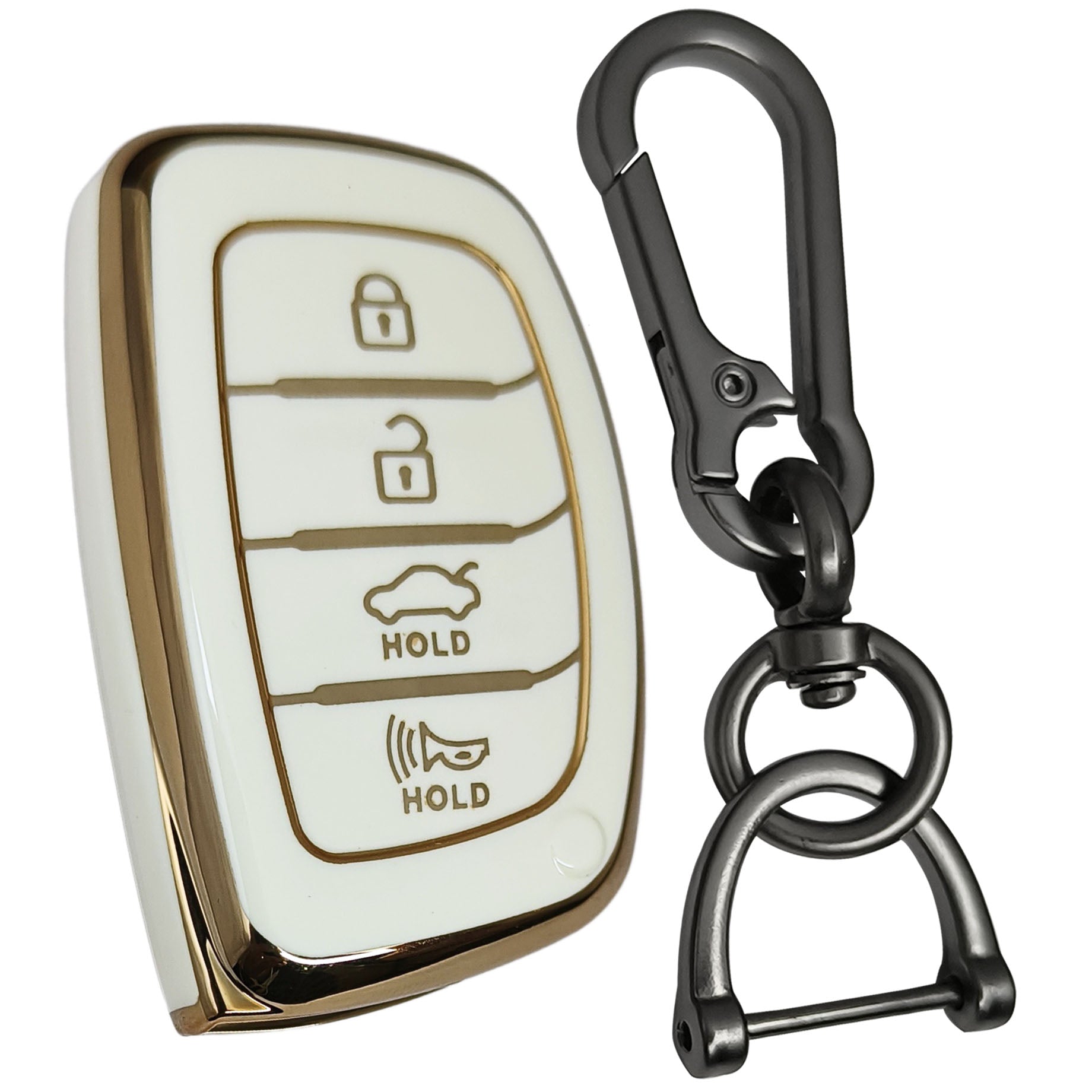 elantra 4b smart tpu white key case accessories