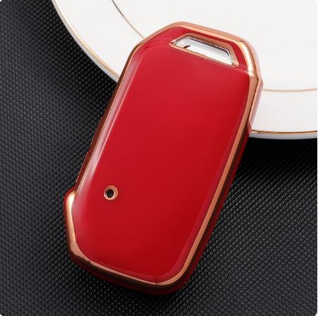 kia seltos 3 button smart tpu key cover case accessories red